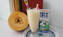 哈密瓜和牛奶一起吃