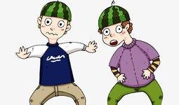 吃瓜群众种大瓜图片卡通,趣味演绎生活百态