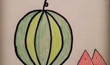 小孩吃瓜怎么画,描绘小孩吃瓜的欢乐瞬间