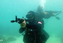 蛙人路边吃瓜,展现水下生活另一面